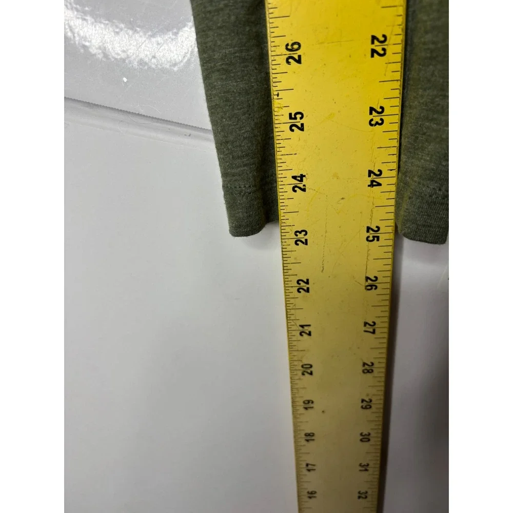 The North Face Mens Long Sleeve Bear Graphic Tee Olive Green‎ Heather Size M